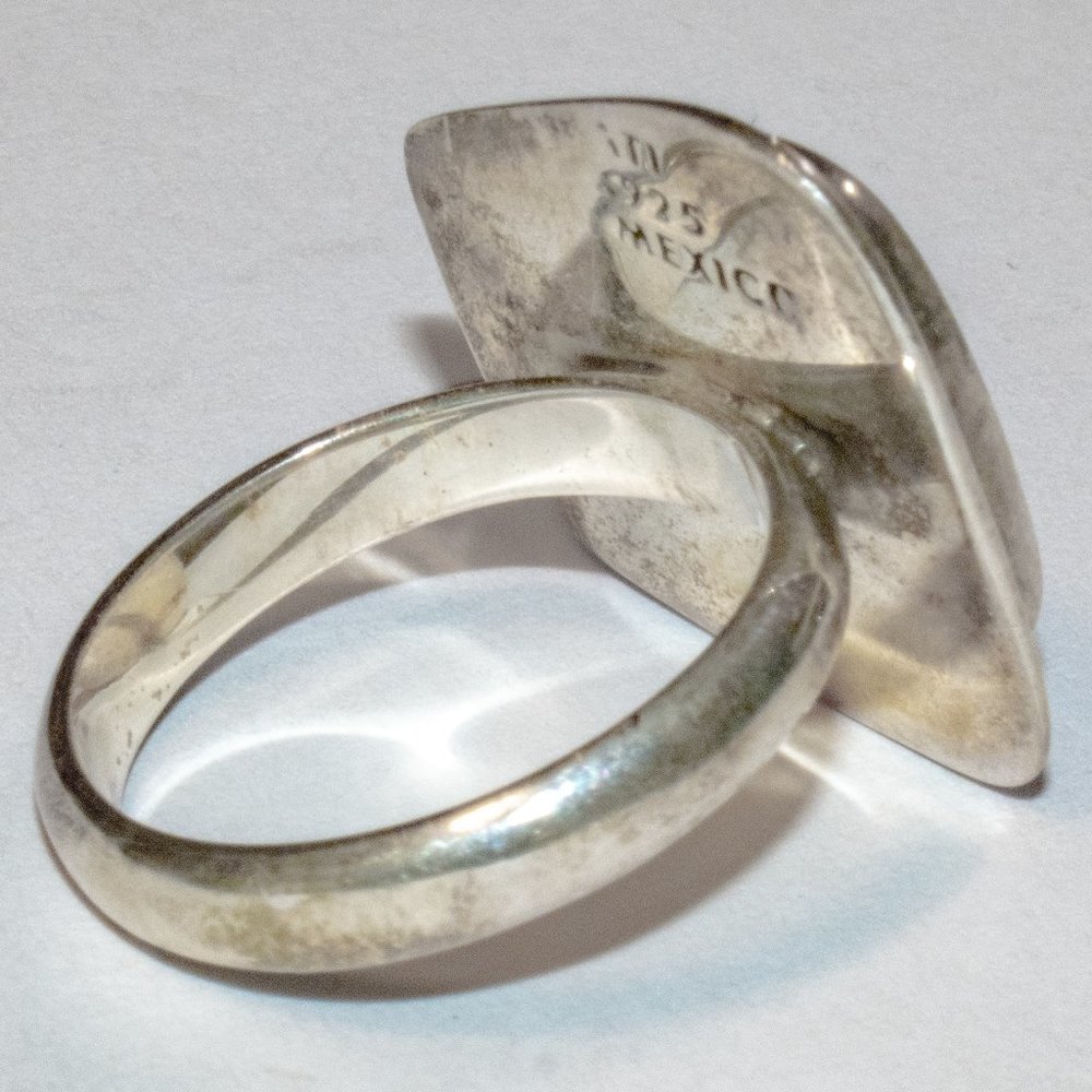 Modernist Sodalite Mexican Sterling Silver Produced by Athra Trading Inc. - Picture 5 of 12